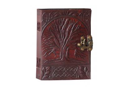 Tree Of Life Handmade Leather Sketchbook Diary Journal Unlined Pages Handmade Leather Cover Embossed Journals Pockets Diary Notebook
